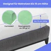 Frottee Spannbettlaken Erbsengrün 80x180 cm mit Gummizug – Produktbild-Vorschau 3