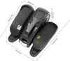 A black elliptical machine with dimensions indicated by measurement lines and text. Podgląd zdjęcia produktu