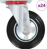 vidaXL 24 Stk. Lenkrollen 160 mm Produktbild-Vorschau 3