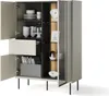 Furniture24 Vitrine Epiro Ep-02 Wohnzimmerschrank Kaschmir Produktbild-Vorschau 3
