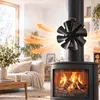 Relaxdays Kaminventilator, ohne Strom, magnetisch, 8 Produktbild-Vorschau 2