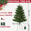 VA-Cerulean 2x Mini Künstlicher Weihnachtsbaum 76 cm mit Produktbild-Vorschau 2