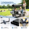 Sekey Bollerwagen Faltbar mit Dach Zwillingsmodus Produktbild-Vorschau 6