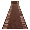 CHODNIK podgumowany LINEA brąz 100cm  brązowy 100x190 cm Podgląd zdjęcia produktu 1