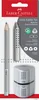 Faber Castell Bleistift Grip Jumbo B silber Rad+Spitzer Produktbild-Vorschau 2