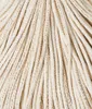 A close-up view of cream-colored cord with gold threads woven throughout. Podgląd zdjęcia produktu