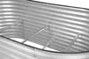 Close-up view of the interior of a corrugated metal raised garden bed. Anteprima dell’immagine prodotto