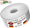 20 m di cavo flessibile in plastica H05VV-F 4G0,75 Bianco Anteprima dell’immagine prodotto 1