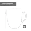 6er Set Chrissi Kaffeebecher Rot 300ml mit Henkel Produktbild-Vorschau 7