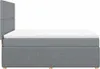 vidaXL Boxspringbett mit Matratze Hellgrau 160x200 cm Stoff Produktbild-Vorschau 5