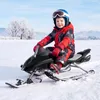 COSTWAY Lenkschlitten für Kinder, Lenkbob mit Bremse, Produktbild-Vorschau 8
