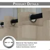 Zasłona zewnętrzna z oczkami Wodoodporne przezroczyste Podgląd zdjęcia produktu 2
