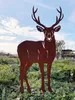 Hirsch 95x54cm zum Stecken Gartenstecker Edelrost Produktbild-Vorschau 3