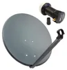PremiumX 60cm Satellitenantenne Aluminium Deluxe Single LNB Produktbild-Vorschau 1