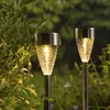 LED Solar Wegleuchten mit Erdspieß - Edelstahl - warmweiße Produktbild-Vorschau 4