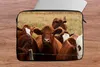 MuchoWow® Laptop Hülle 14 ZollKuh - Tiere - Zaun - Braun Produktbild-Vorschau 4