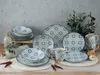 CreaTable, 17850, Yara Blau, Kombiservice 16-tlg, Steingut Produktbild-Vorschau 2