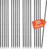 A collection of metal ground stakes arranged vertically against a white background. Podgląd zdjęcia produktu