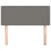 Kopfteil Dunkelgrau 80x5x78/88 cm Stoff Produktbild-Vorschau 3