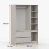 Drehtürenschrank SOLO 4D2S II, Schlafzimmer, Kleiderschrank Produktbild-Vorschau 7