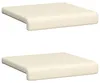 vidaXL Bankkissen 2 stk. Strukturiertes Samt Creme Tiefe 35 Produktbild-Vorschau 6