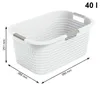 Rotho wasmand Country, 40 liter, mistelwit Productafbeelding-voorbeeld 3