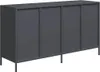 Sideboard Anthrazit 135x39x73,5 cm Kaltgewalzter Stahl Produktbild-Vorschau 7
