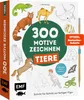 EMF Verlag Zeichenbuch Tiere: 300 Motive, Mitnahmeformat, Produktbild-Vorschau 1