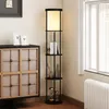 HOMCOM Stehlampe Wohnzimmer mit 3 runden Regalen, 3 Produktbild-Vorschau 8