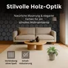 Dalsys 4x Akustikpaneele Holz 76x62cm mit Hexagon-Muster Produktbild-Vorschau 3