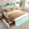 ProximaX bett, 160x200 cm, beige, mit LED-Beleuchtung, USB- Produktbild-Vorschau 9