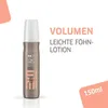 A bottle of Wella Eimi Perfect Setting lotion is shown against a white background, with marketing text and volume information. Produktbild-Vorschau