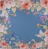 Clayre & Eef Tischdecke 100x100 cm Blau Baumwolle Blumen Produktbild-Vorschau 2