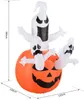 HOMCOM Decorazione di Halloween: zucca gonfiabile a forma Anteprima dell’immagine prodotto 3