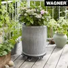 WAGNER Pflanzenroller ALASKA BLACK Ø 38 x 7,5 cm, Alu Produktbild-Vorschau 3