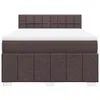 Boxspringbett mit Matratze Dunkelbraun 140x200 cm Stoff Produktbild-Vorschau 4