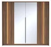4-türiger Kleiderschrank LUPO 230 cm Eiche Dunin 2 Spiegel Produktbild-Vorschau 5