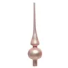 Christbaumspitze Glas 26cm rosa matt Produktbild-Vorschau 1