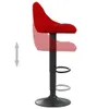 vidaXL Sgabello da bar 2 pz. Velluto rosso vino Anteprima dell’immagine prodotto 7