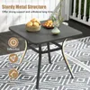 KOMFOTTEU stół ogrodowy 80x80cm, kwadratowy stół wykonany z Podgląd zdjęcia produktu 4