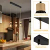 A kitchen counter with a hanging lamp and close-up shots of its components. Anteprima dell’immagine prodotto