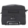 A black suitcase is shown from the top, with its wheels and handle visible. Anteprima dell’immagine prodotto