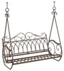 Panchina a dondolo vidaXL in acciaio 112 x 60 x 126,5 cm, Anteprima dell’immagine prodotto 1