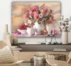 MuchoWow® - Leinwandbilder - Gemälde - Blumen - Vase - Produktbild-Vorschau 7