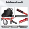 Sedile scooter Wiltec rosso, sedile kart regolabile per Anteprima dell’immagine prodotto 7