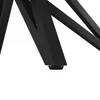 A close-up view of the black metal leg of a table, showing the adjustable foot. Anteprima dell’immagine prodotto