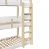 Dreifach-Etagenbett aus massivem Kiefernholz, stabiles Produktbild-Vorschau 10