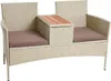 Polyrattan Gartenbank Bank Rattan Sitzbank 2-Sitzer Produktbild-Vorschau 1