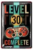 Blechschild 30 Schild Geburtstag - LEVEL 30 COMPLETE - Deko Produktbild-Vorschau 7