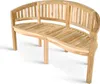 Gartenbank Banana aus Teak Holz | Bananenbank | formschöne Produktbild-Vorschau 1